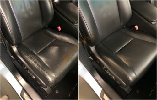Oprava kože a čistenie sedačky - Lexus